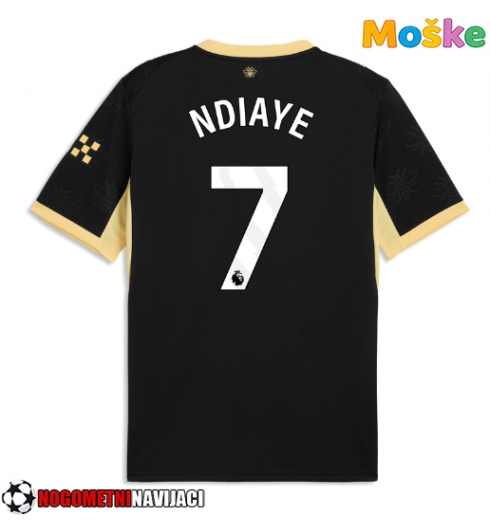 Moške Nogometnih dresov Manchester City Iliman Ndiaye #7 Gostujoči 2026-27 Kratki rokavi Moške Nogometnih dresov Manchester City Iliman Ndiaye #7 Gostujoči 2026-27 Kratki rokavi